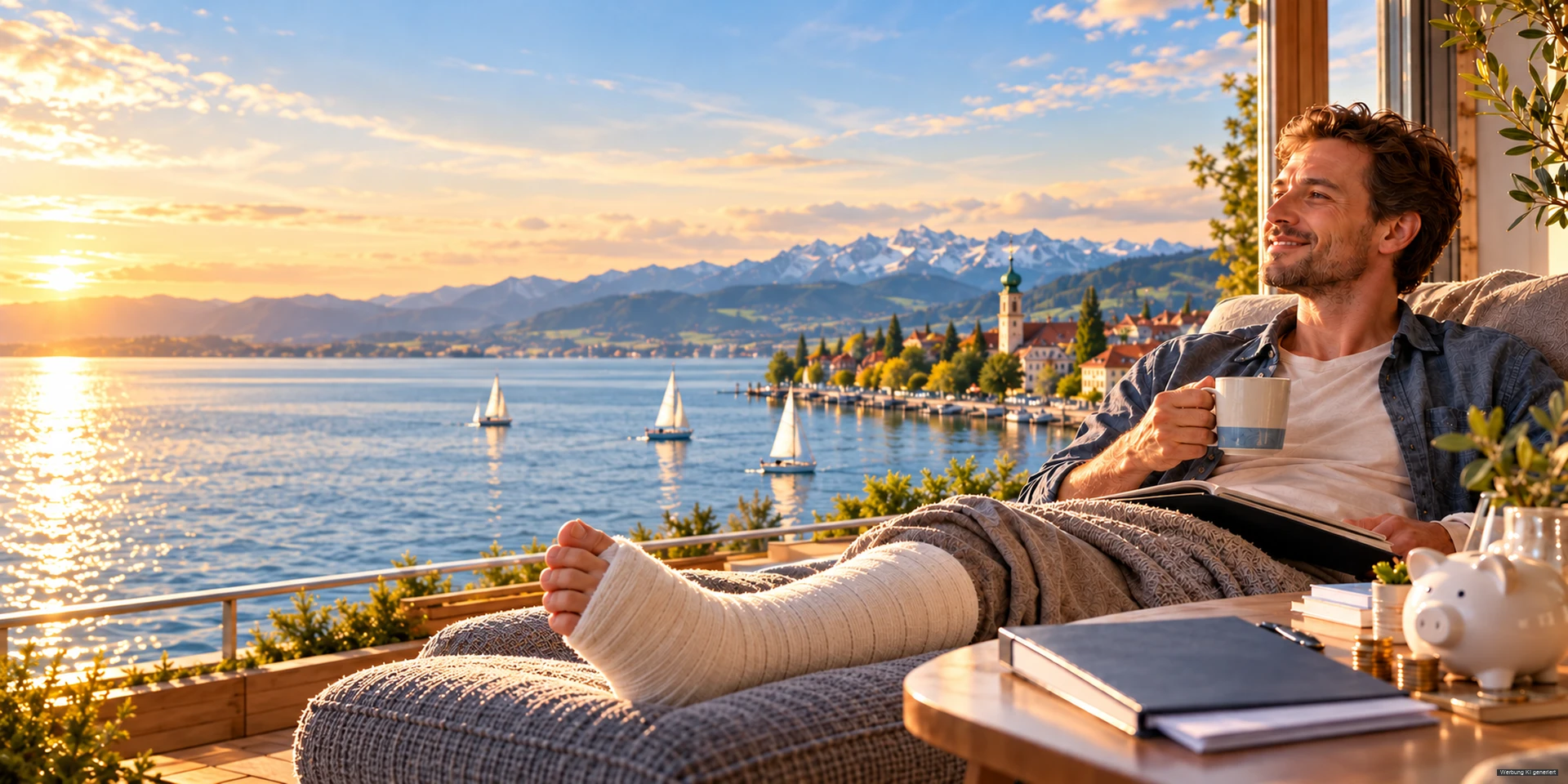 Gesundheit und Pflege – symbolische Bodenseeszene